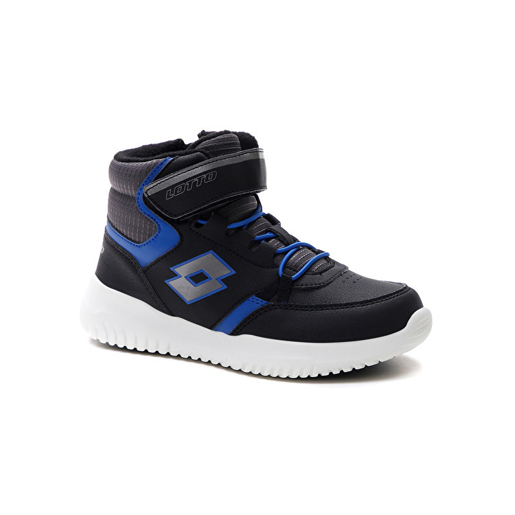 Black / Blue Lotto Fuga Amf Mid Cl Sl Kids' Sneakers | Lotto-40973