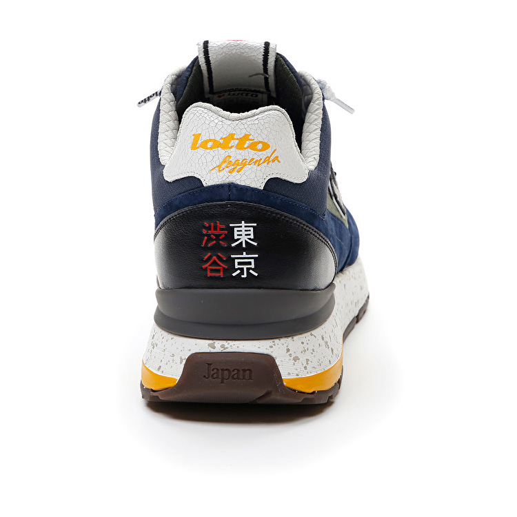 Black / Blue Lotto Tokyo Shibuya Men's Sneakers | Lotto-95731
