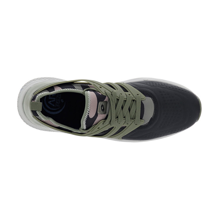 Black / Green Lotto Breeze Ii Camou Men's Lifestyle Shoes | Lotto-69960