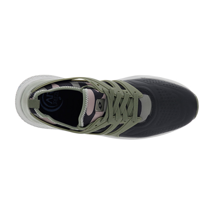 Black / Green Lotto Breeze Ii Camou Women's Lifestyle Shoes | Lotto-54038