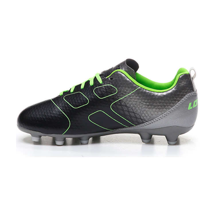 Black / Green Lotto Maestro 700 Fg Jr Kids' Soccer Shoes | Lotto-65799