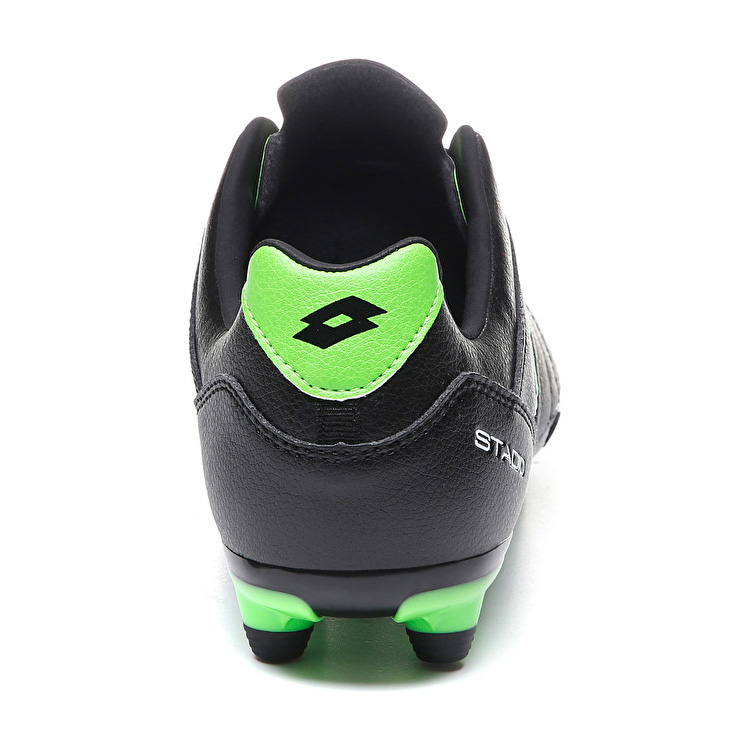Black / Green Lotto Stadio 300 Ii Fg Men's Soccer Shoes | Lotto-21867
