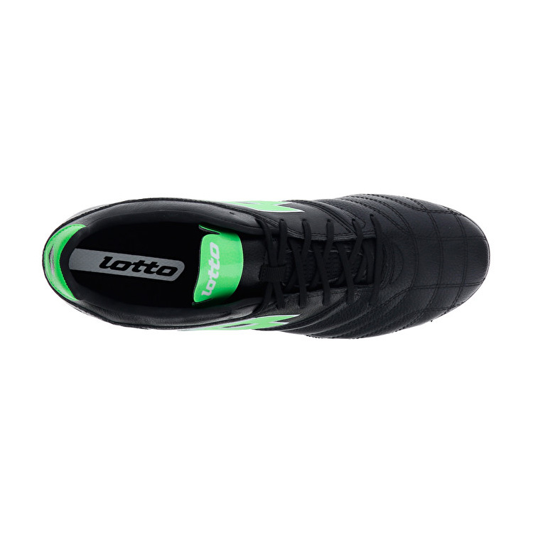 Black / Green Lotto Stadio 300 Ii Fg Men's Soccer Shoes | Lotto-21867