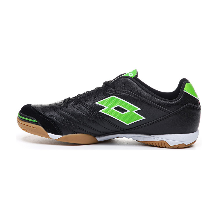 Black / Green Lotto Stadio 300 Ii Id Men's Indoor Shoes | Lotto-72468