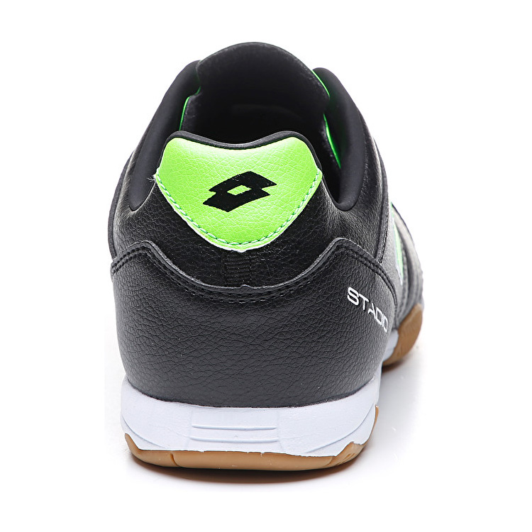 Black / Green Lotto Stadio 300 Ii Id Men's Indoor Shoes | Lotto-72468