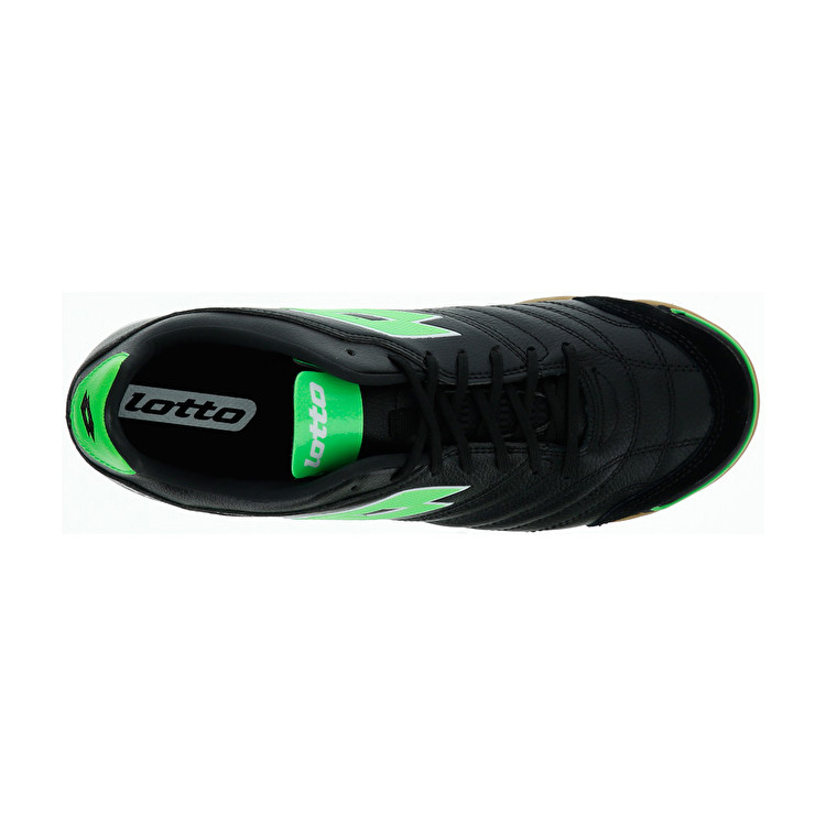 Black / Green Lotto Stadio 300 Ii Id Men's Indoor Shoes | Lotto-72468