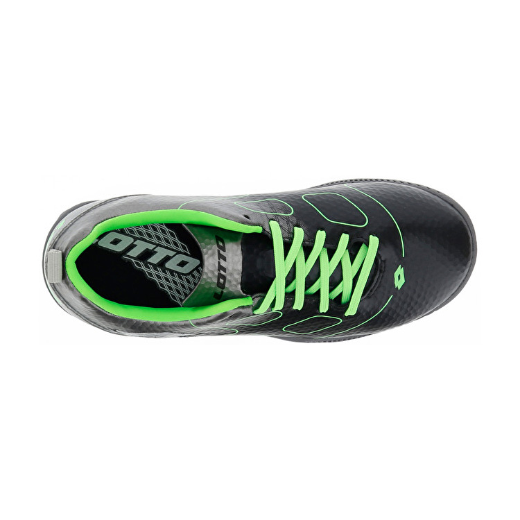 Black / Green / Silver Lotto Maestro 700 Tf Jr Kids' Soccer Shoes | Lotto-22356