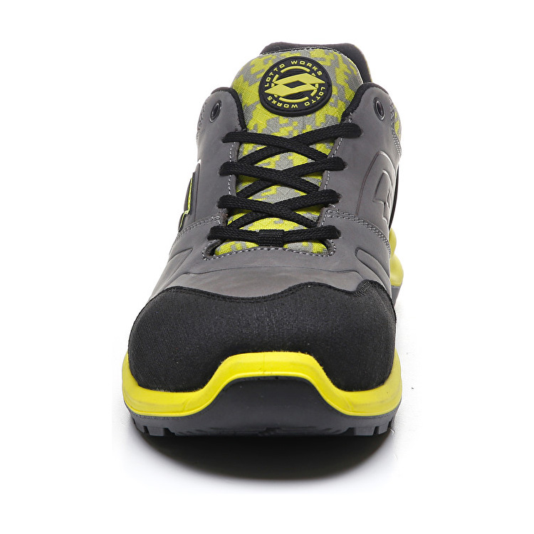 Black / Grey / Green Lotto Hit 200 S3 Men's Safety Shoes | Lotto-86484