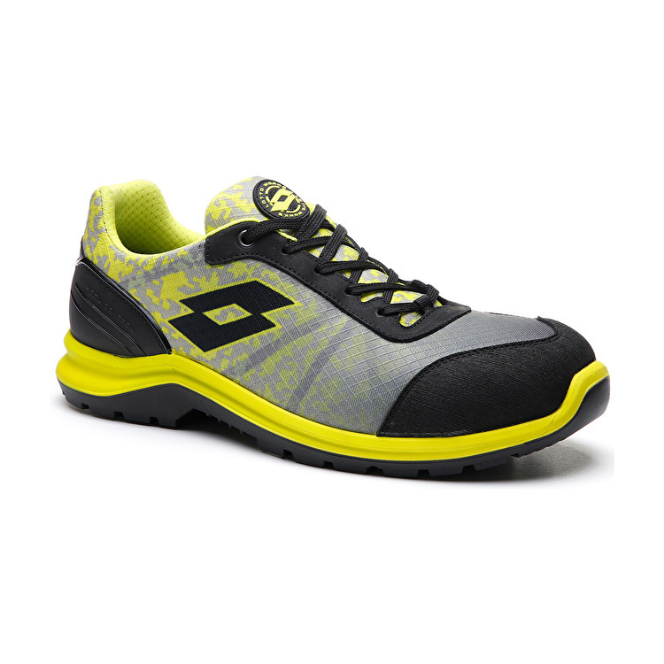 Black / Grey / Green Lotto Hit 400 S1p Men's Safety Shoes | Lotto-14446