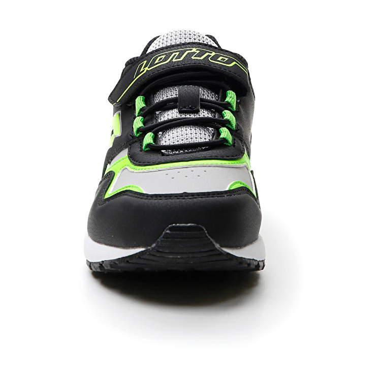 Black / Grey / Green Lotto Strada Amf Evo Cl Sl Kids' Sneakers | Lotto-69927