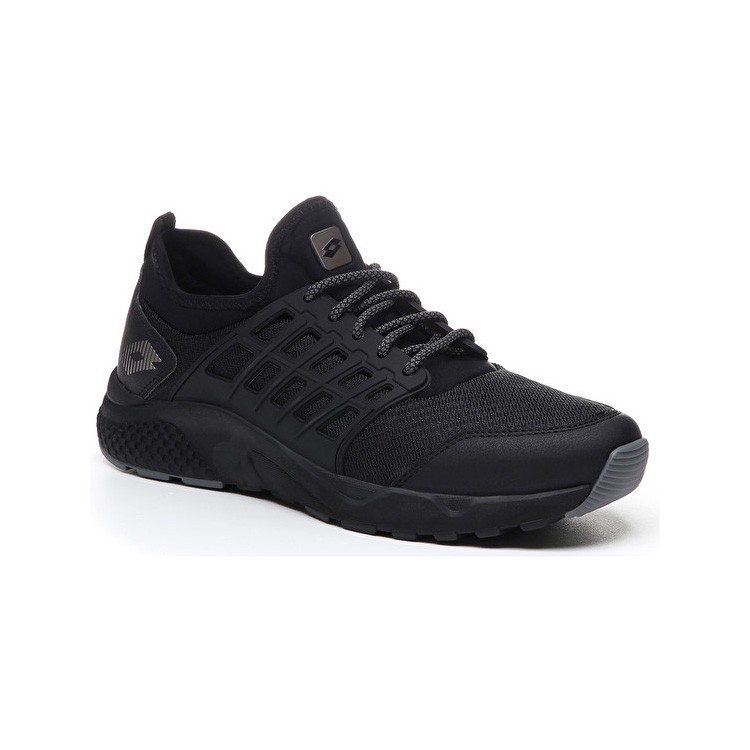 Black / Grey Lotto Breeze Free Iv Men's Lifestyle Shoes | Lotto-32313