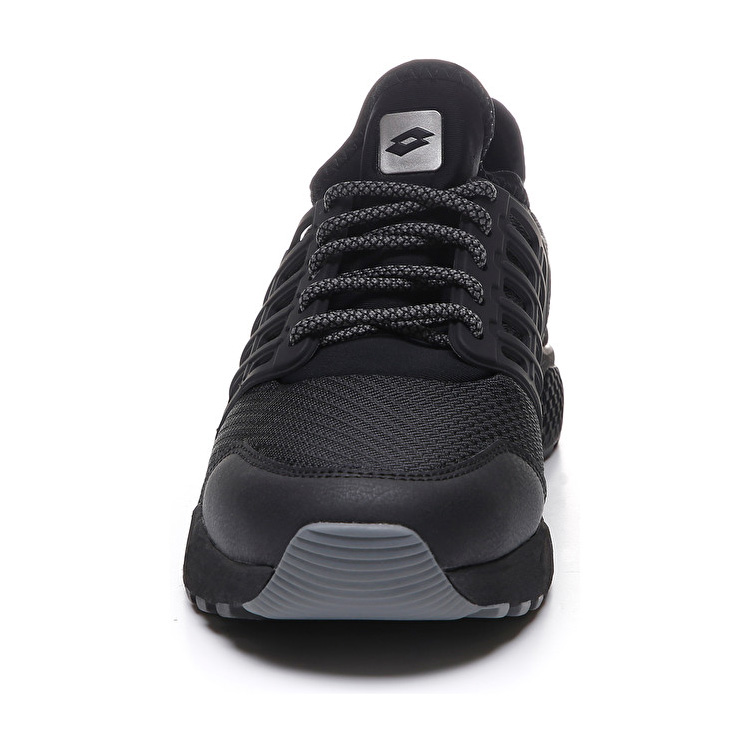 Black / Grey Lotto Breeze Free Iv Men's Lifestyle Shoes | Lotto-32313