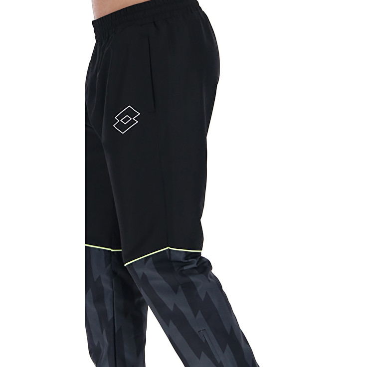 Black / Grey Lotto Logo Vi Db Men's Pants | Lotto-20535