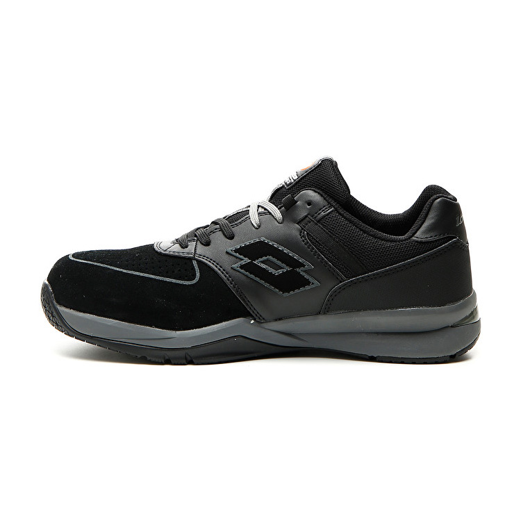 Black / Grey Lotto Street S1p Src Men's Safety Shoes | Lotto-25188