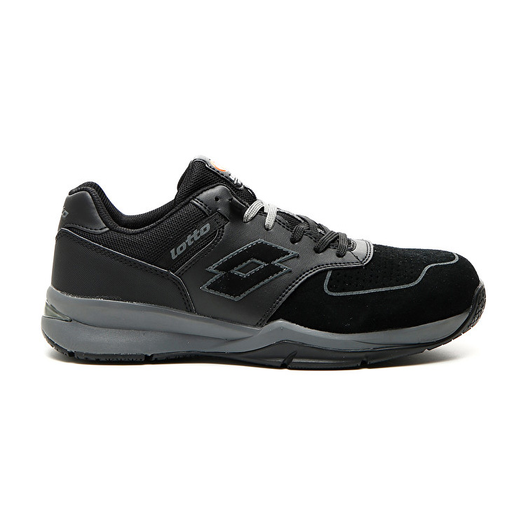 Black / Grey Lotto Street S1p Src Men\'s Safety Shoes | Lotto-25188