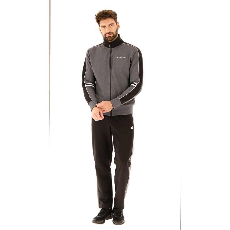 Black / Grey Lotto Suit More Iii Bs Mel Fl Men\'s Tracksuits | Lotto-92015