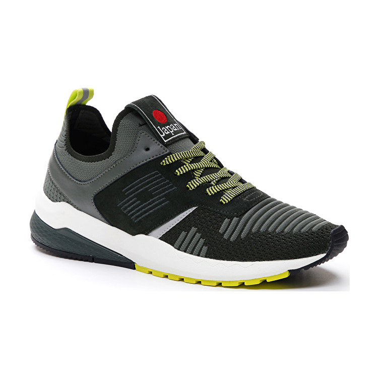 Black / Grey Lotto Tokyo Marathon Knit Men's Sneakers | Lotto-50987