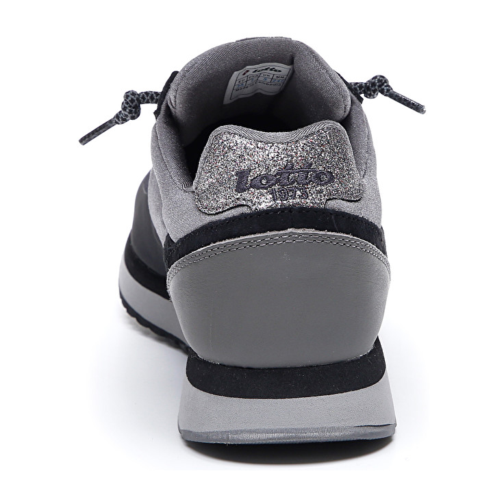 Black / Grey Lotto Tokyo Wedge Tech W Women's Sneakers | Lotto-86956