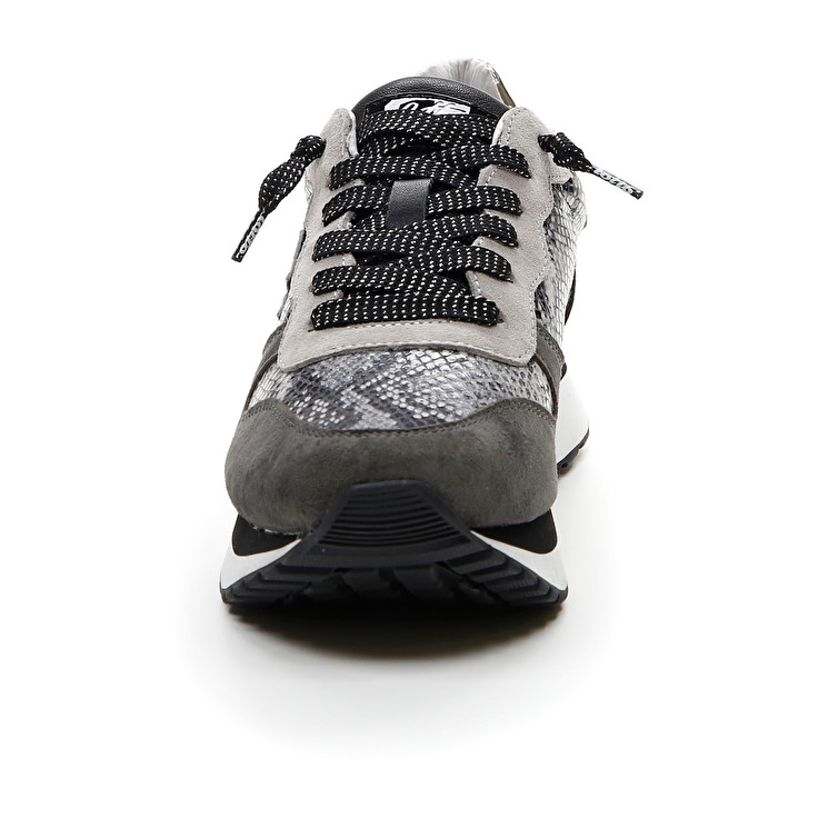 Black / Grey Lotto Wedge Python W Women's Sneakers | Lotto-93257