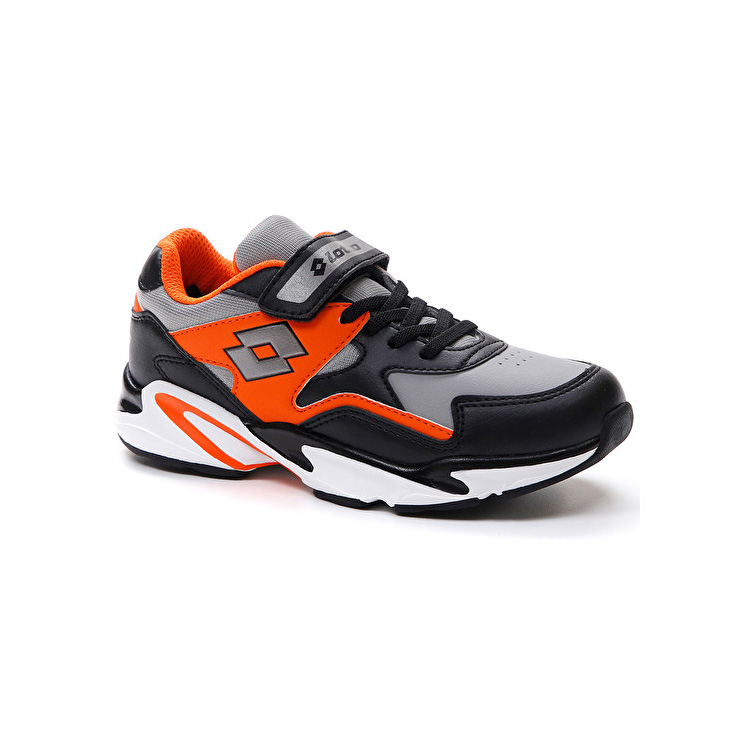 Black / Grey / Orange Lotto Rio Amf Cl Sl Kids' Sneakers | Lotto-46463