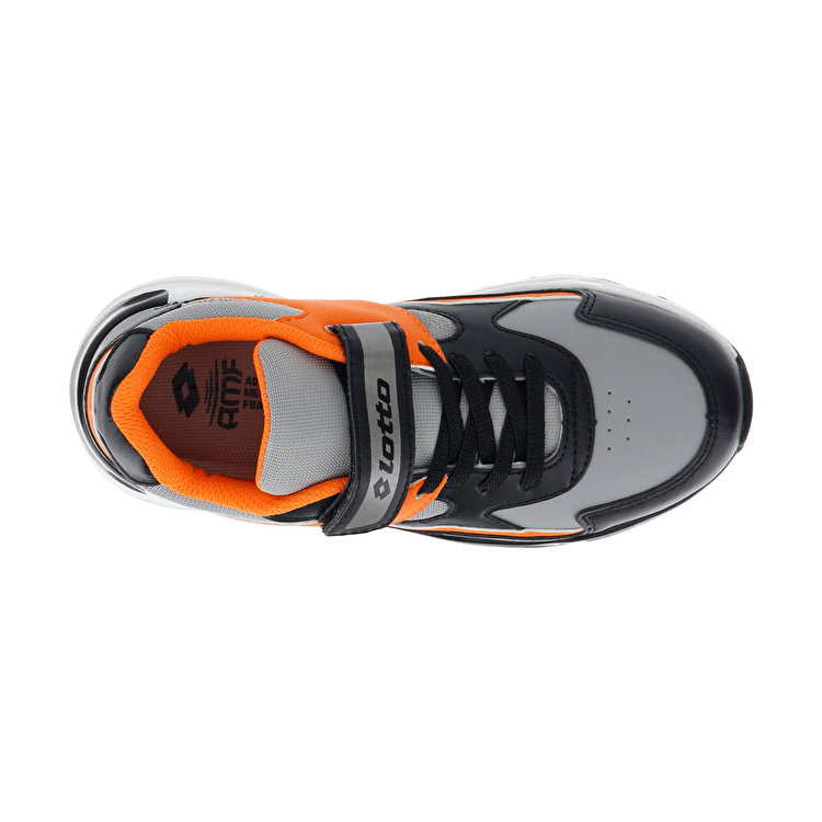 Black / Grey / Orange Lotto Rio Amf Cl Sl Kids' Sneakers | Lotto-46463