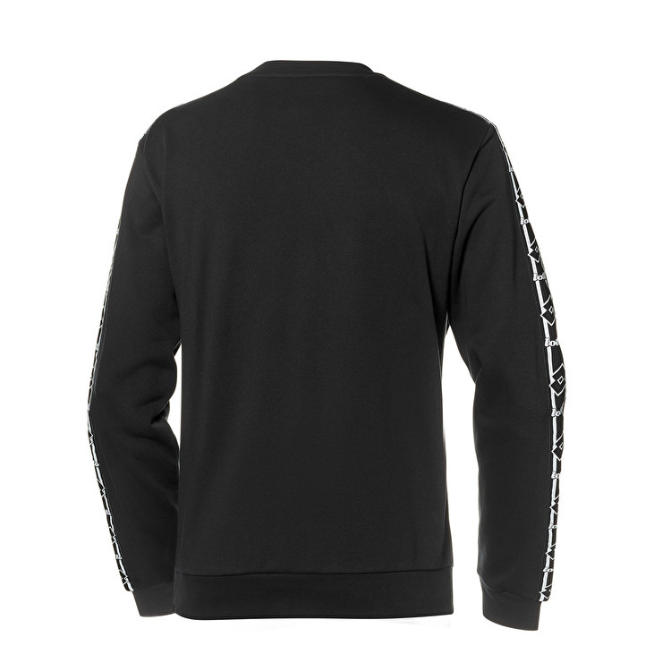 Black Lotto Athletica Classic Ii Sweat Rn Ft Men's Sweatshirt | Lotto-41953