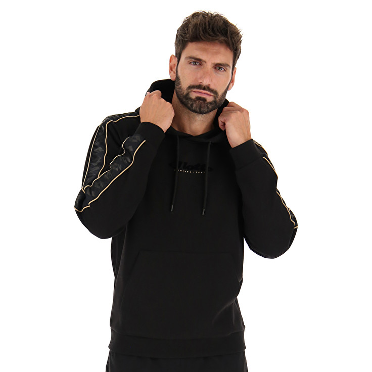 Black Lotto Athletica Classic Iv Sweat Hd Pl Men\'s Sweatshirt | Lotto-61383