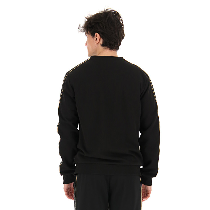 Black Lotto Athletica Classic Iv Sweat Rn Pl Men's Sweatshirt | Lotto-16278