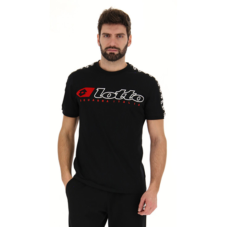 Black Lotto Athletica Due Js Men's T Shirts | Lotto-57543