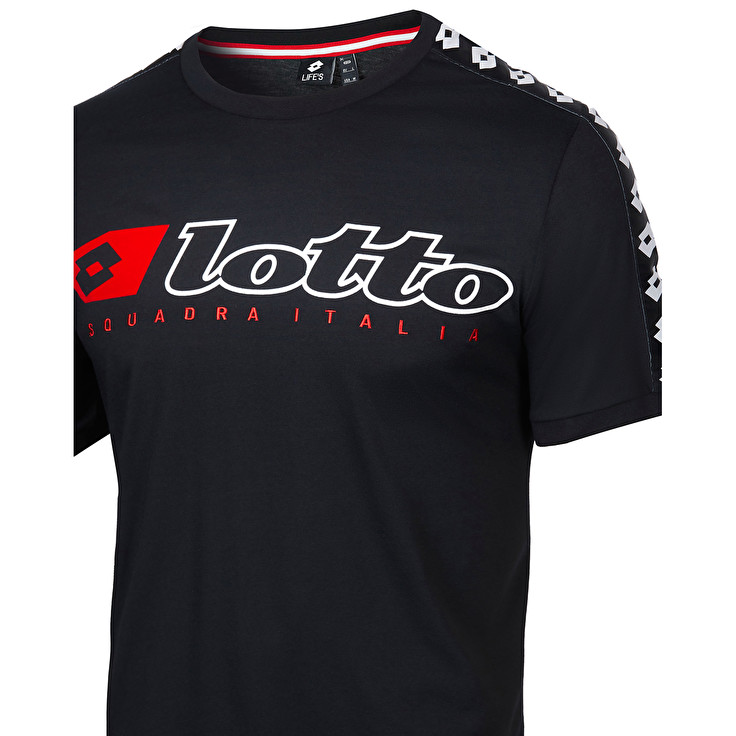 Black Lotto Athletica Due Js Men's T Shirts | Lotto-57543