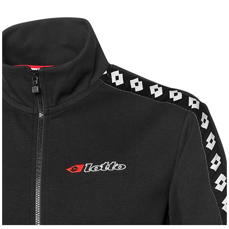 Black Lotto Athletica Due Sweat Fz Pl Men's Sweatshirt | Lotto-68411