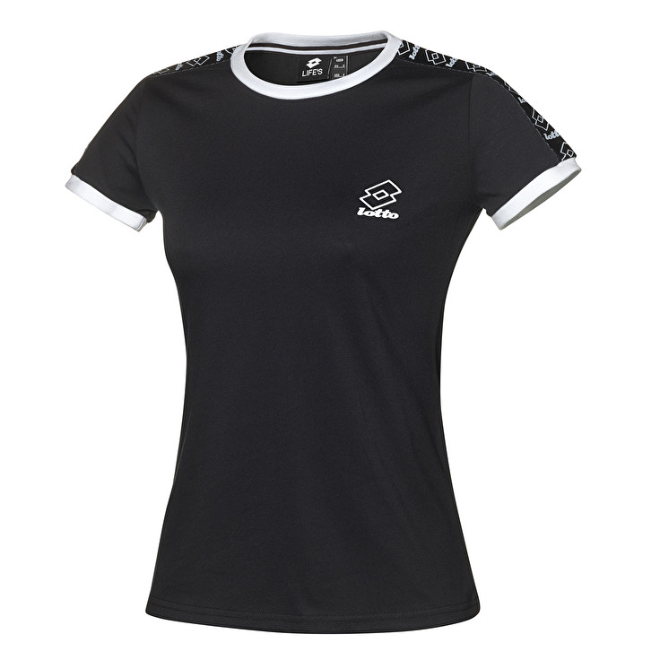 Black Lotto Athletica Ii W Women\'s T Shirts | Lotto-39160