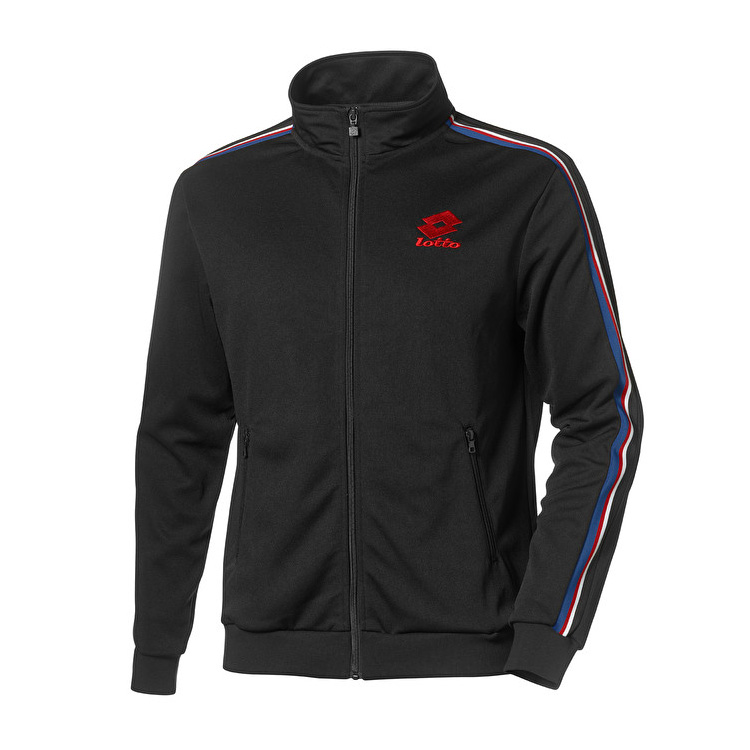 Black Lotto Athletica Iii Sweat Fz Stp Pl Men\'s Sweatshirt | Lotto-47139