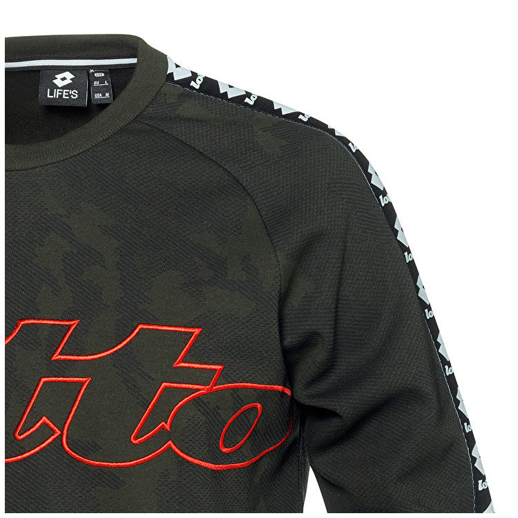 Black Lotto Athletica Iii Sweat Men's Sweatshirt | Lotto-90516