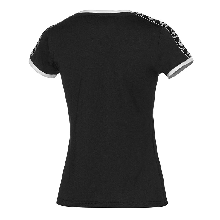 Black Lotto Athletica Js W Women's T Shirts | Lotto-98558