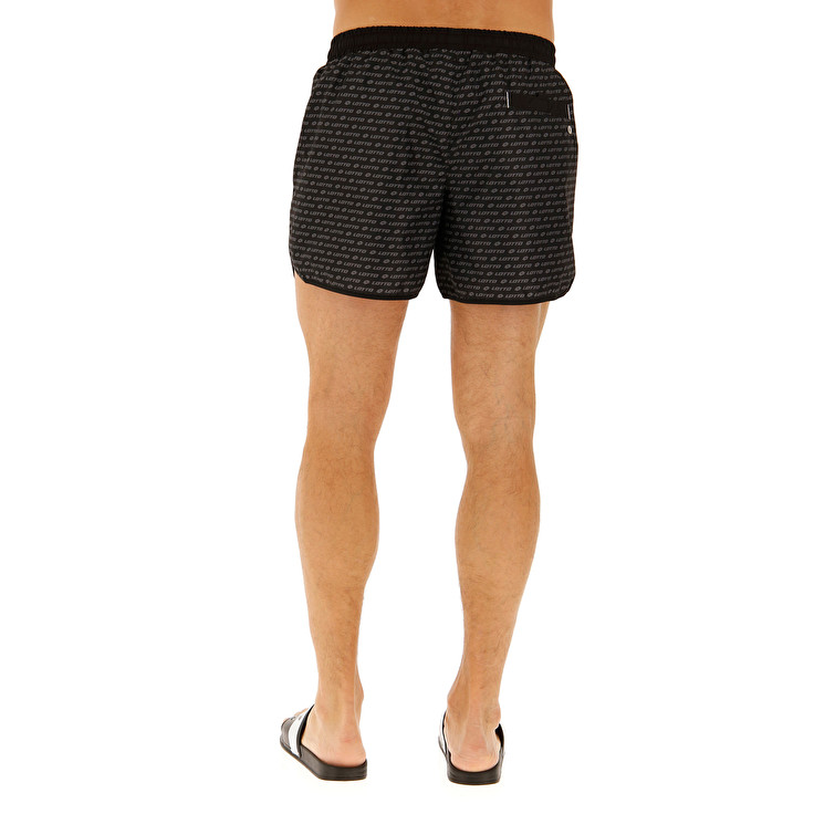 Black Lotto Beach Men's Shorts | Lotto-69672