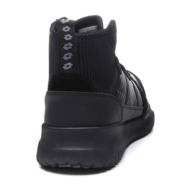 Black Lotto Cityride Amf Run Ii Mid Men's Lifestyle Shoes | Lotto-14325