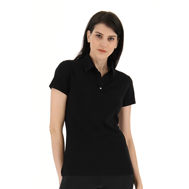 Black Lotto Classica W Stc Js Women\'s Polo Shirts | Lotto-77263