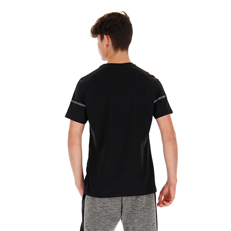 Black Lotto Dinamico Men's T Shirts | Lotto-55727