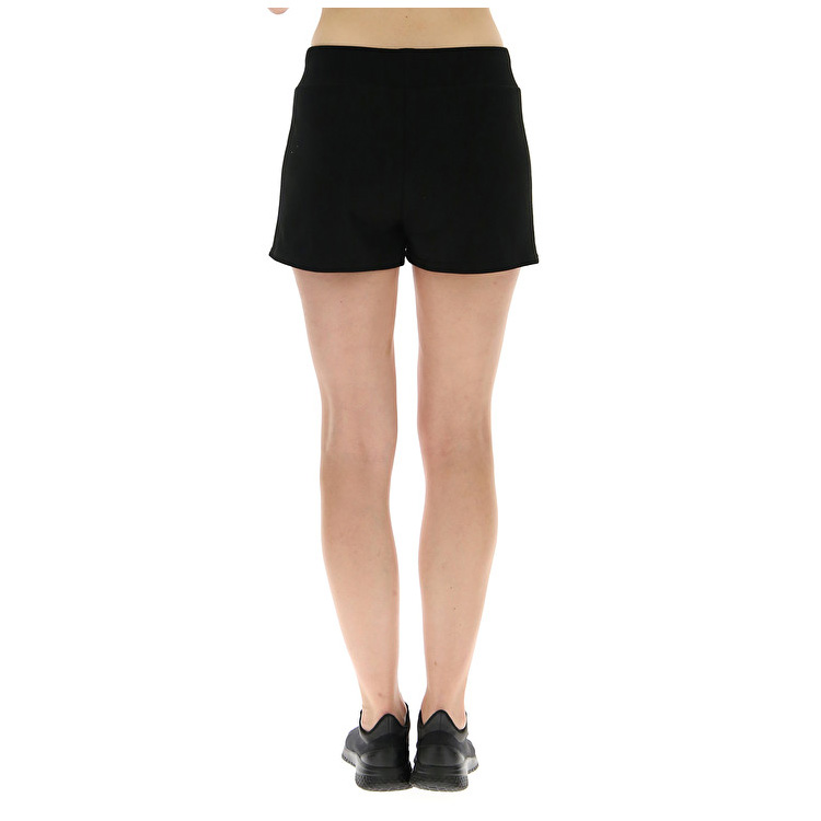 Black Lotto Dinamico W Iv Ft Women's Shorts | Lotto-33458