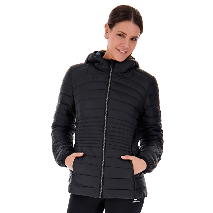 Black Lotto Iza Iv Bomber Pad W Women\'s Jackets | Lotto-68235