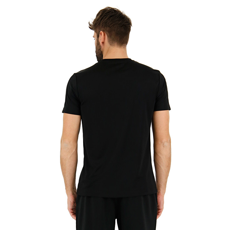 Black Lotto L73 Bs Pl Men's T Shirts | Lotto-20497