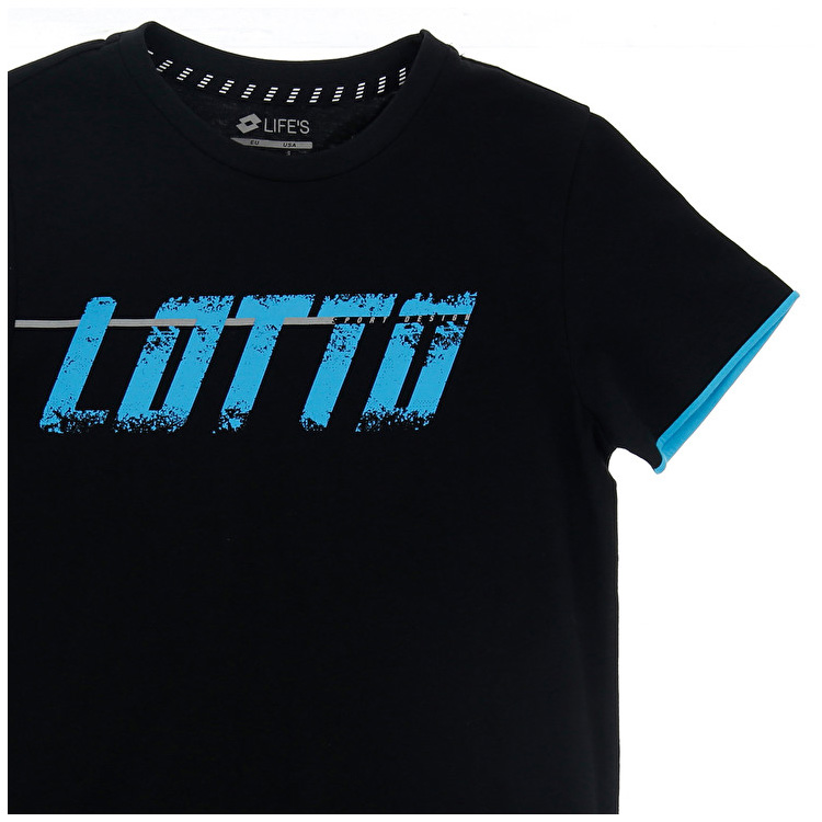 Black Lotto Logo Kids' T Shirts | Lotto-62742