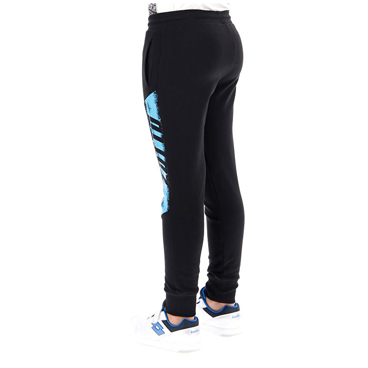 Black Lotto Logo Pants Kids' Tracksuits | Lotto-57504