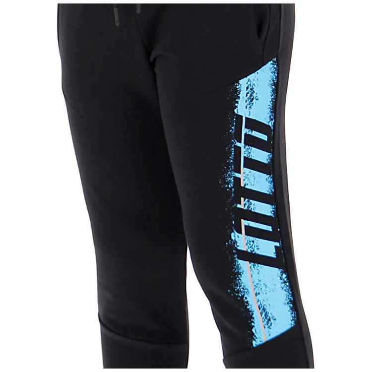 Black Lotto Logo Pants Kids' Tracksuits | Lotto-57504