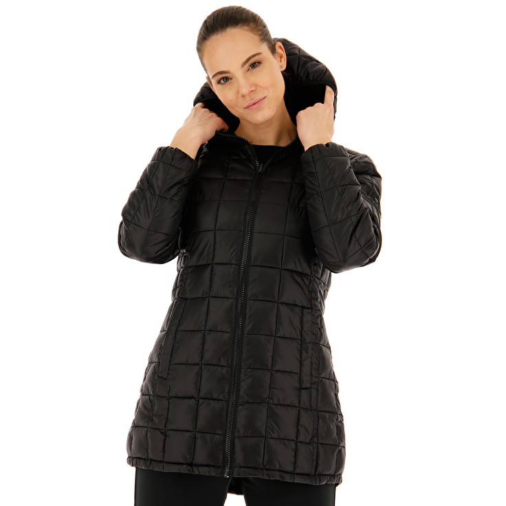 Black Lotto Lungo St Moritz W Ii Hd Pad Ny Women's Jackets | Lotto-97225