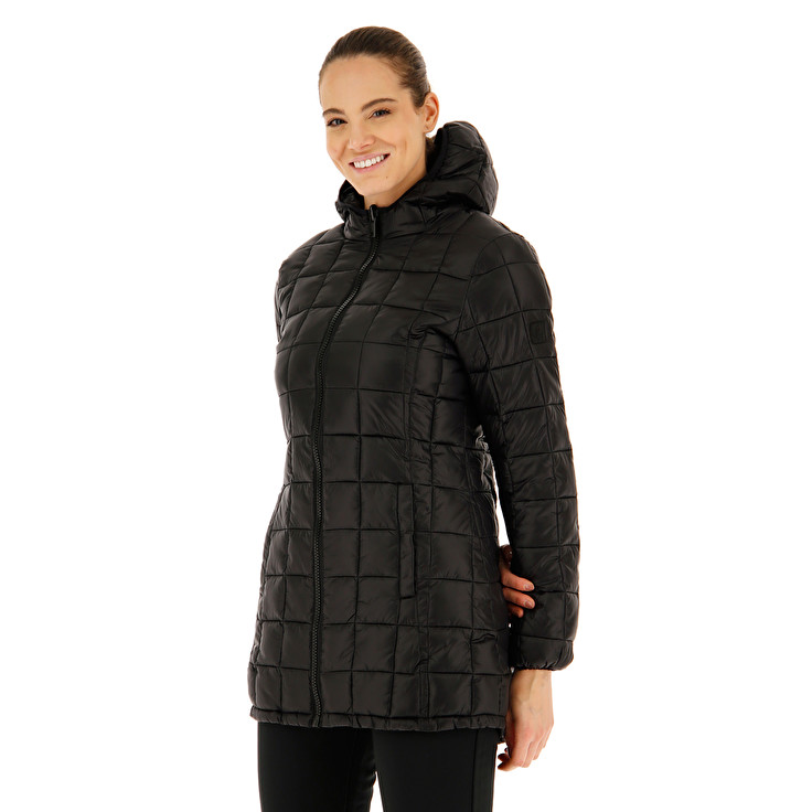 Black Lotto Lungo St Moritz W Ii Hd Pad Ny Women\'s Jackets | Lotto-97225