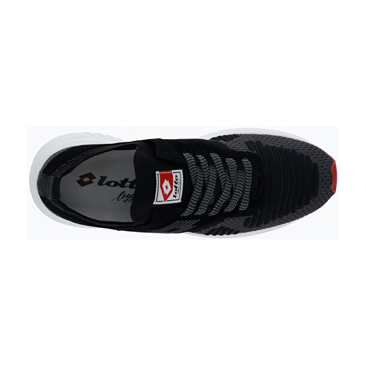 Black Lotto Marathon Knit Men's Sneakers | Lotto-69153