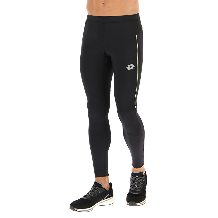 Black Lotto Run Fit Men's Pants | Lotto-71218