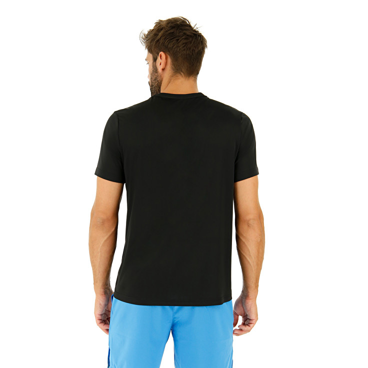 Black Lotto Smart Men's T Shirts | Lotto-39652